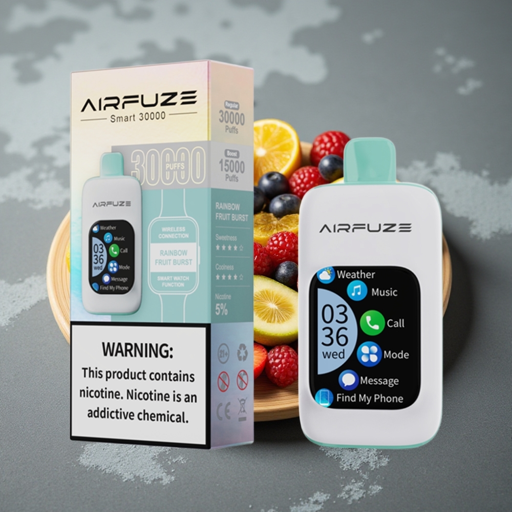 AirFuze Smart 30000 Puffs Touch Screen Disposable Vape Rainbow Fruit Burst