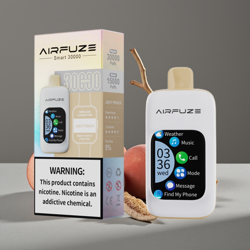 AirFuze Smart 30000 Puffs Touch TFT Juicy Peach Disposable Pod