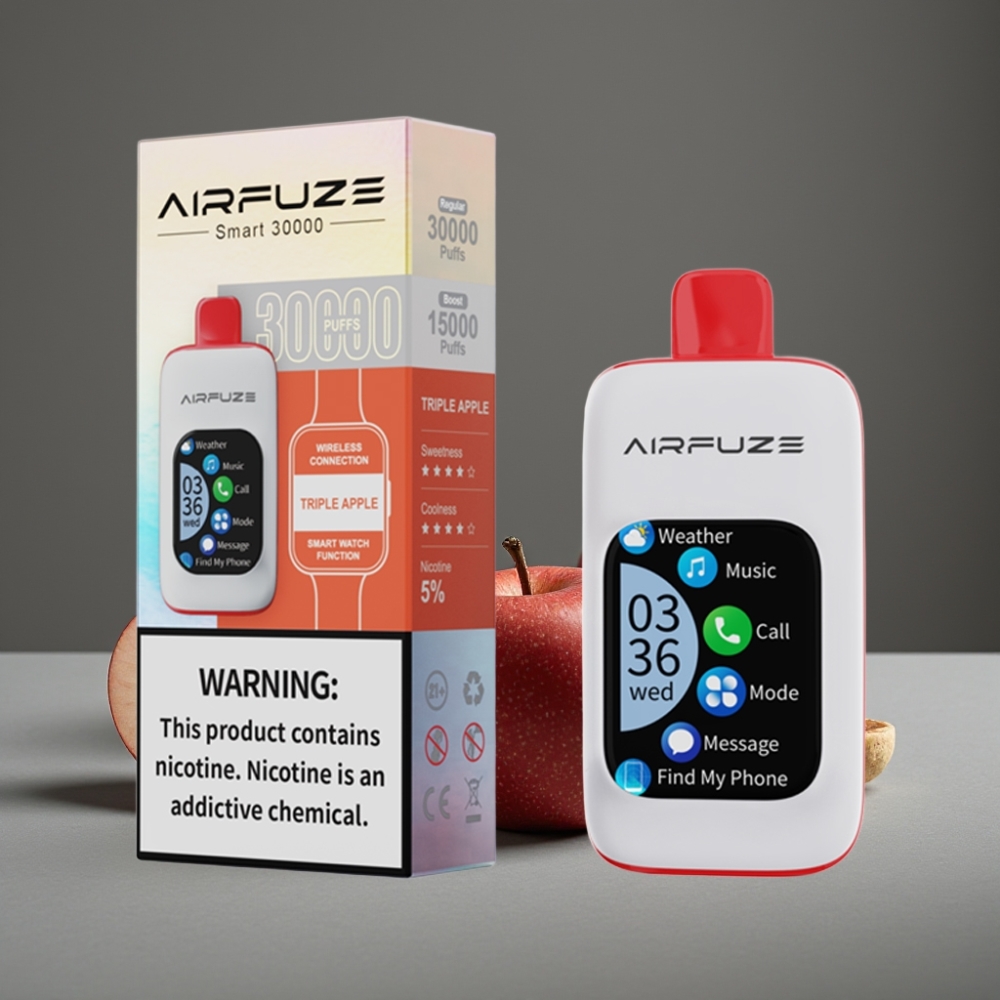 AirFuze Smart 30000 Puffs Triple Apple Touch Screen Disposable Vape