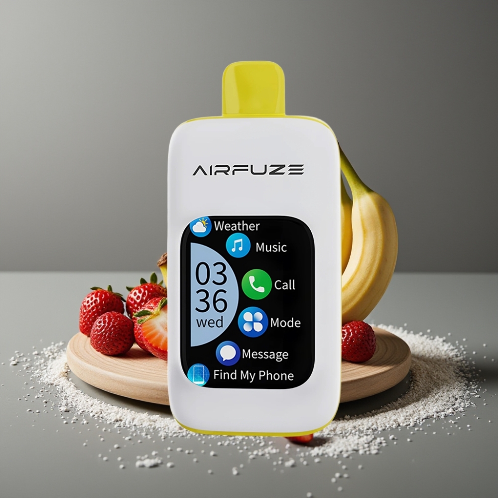 AirFuze Smart Pro 40000 Puffs Strawberry Banana with Smartphone Integration & Triple Mode