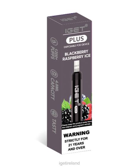IGET vape Ireland Plus P80R31 Blackberry Raspberry Ice