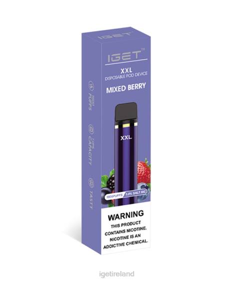 IGET bar nicotine content XXL P80R65 Mixed Berry