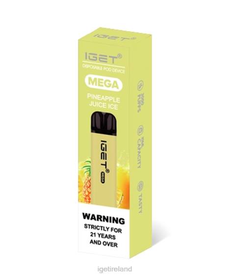 IGET bar Ireland MEGA P80R140 Pineapple Juice Ice