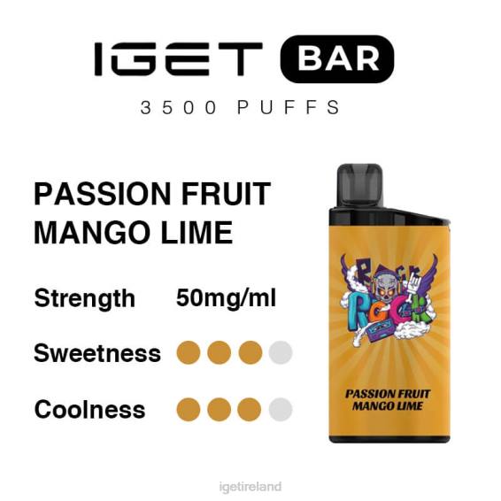 IGET bar Bar 3500 Puffs P80R281 Passion Fruit Mango Lime
