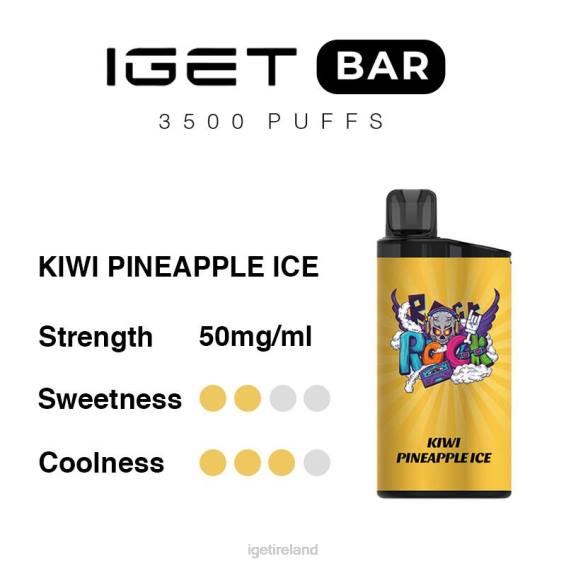 IGET vape Bar 3500 Puffs P80R287 Kiwi Pineapple Ice