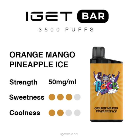 IGET bar Bar 3500 Puffs P80R290 Orange Mango Pineapple Ice