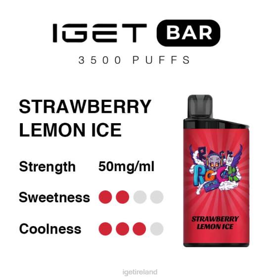 IGET store Bar 3500 Puffs P80R293 Strawberry Lemon Ice