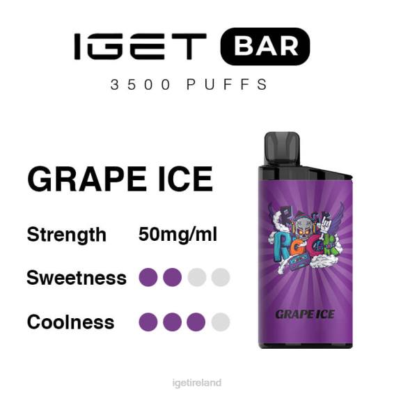 IGET bar shop Bar 3500 Puffs P80R300 Grape Ice