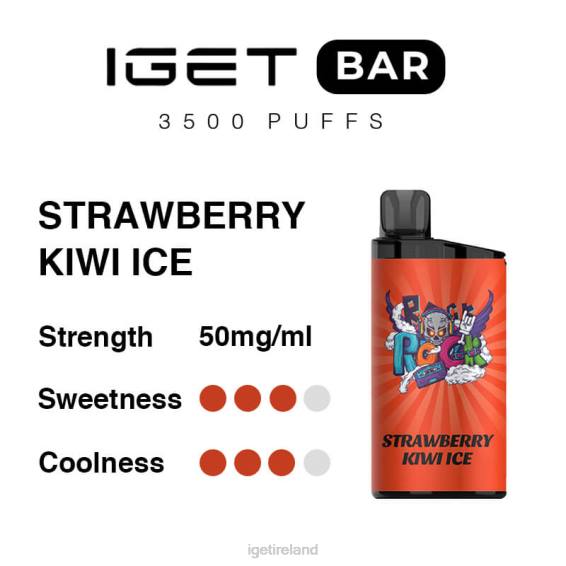 IGET bar store Bar 3500 Puffs P80R303 Strawberry Kiwi Ice