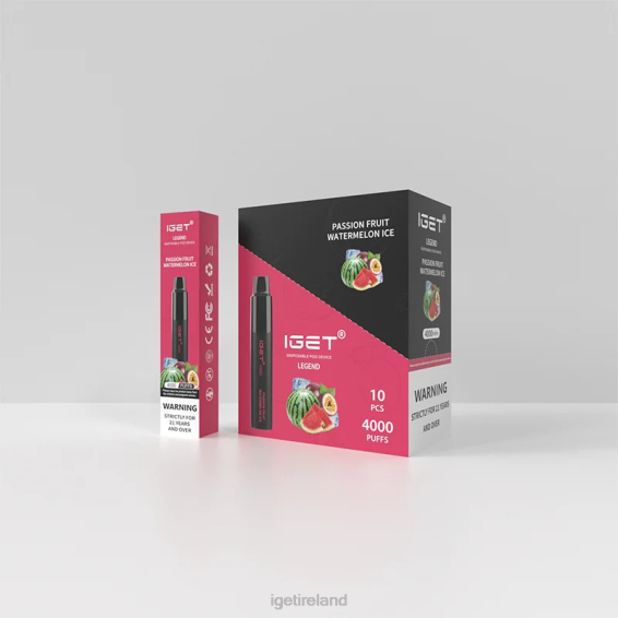 IGET store Legend 4000 Puffs P80R329 Passion Fruit Watermelon Ice