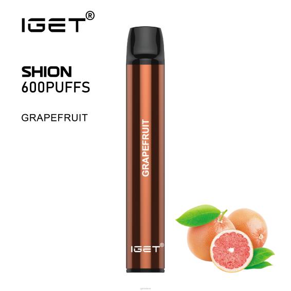 3 x IGET bar Shion P80R14 Grapefruit