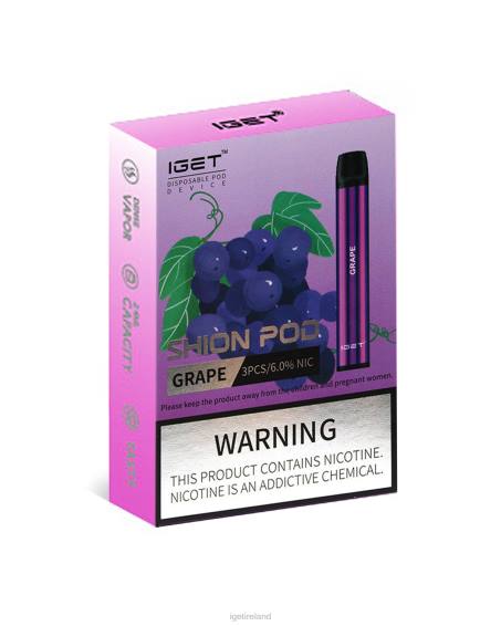 3 x IGET bar shop Shion P80R15 Grape