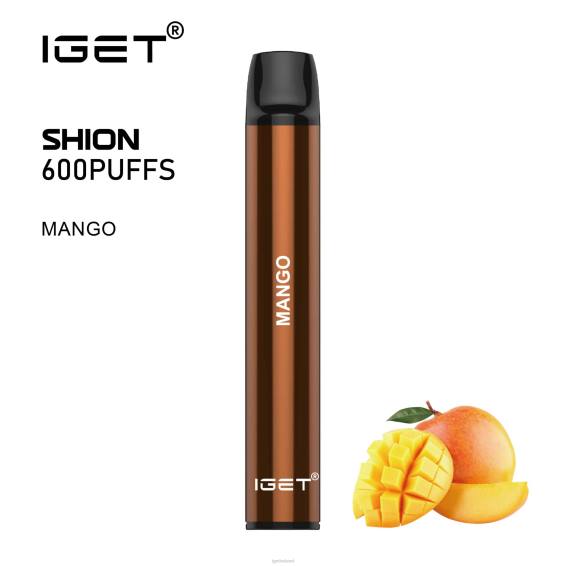 3 x IGET bar nicotine content Shion P80R19 Mango