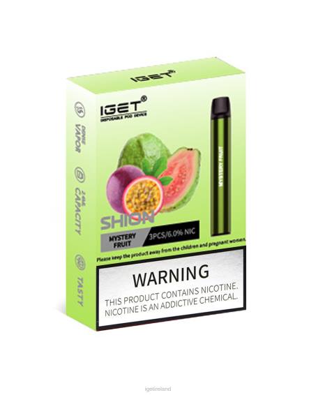 3 x IGET vape Ireland Shion P80R21 Mystery Fruit