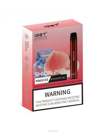 3 x IGET bar Shion P80R23 Peach Ice