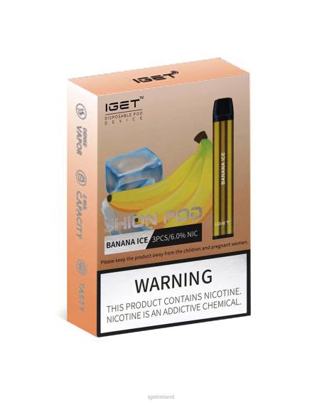 3 x IGET vape Shion P80R2 Banana Ice