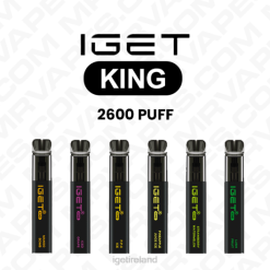 IGET bar nicotine content KING DISPOSABLE VAPE WHOLESALE (2600 PUFFS) P80R634